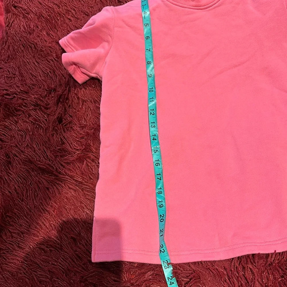 Pink Crew Neck Short Sleeve Pullover - Picture 13 of 15